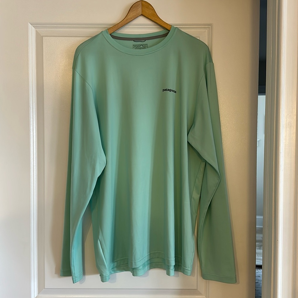 Patagonia Mint Green Long Sleeve Tee